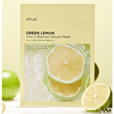 Anua - Green Lemon Vita C Blemish Serum Mask - Rozjasňující pleťová maska - 1ks/25ml 4 Anua - Green Lemon Vita C Blemish Serum Mask - Rozjasňující pleťová maska - 1ks/25ml