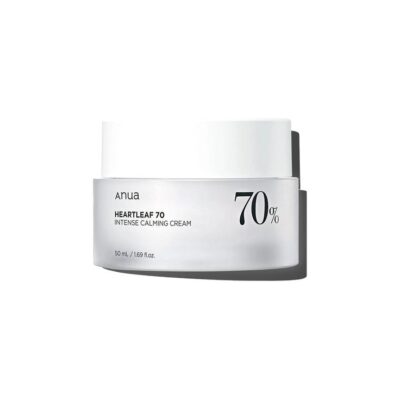 Anua - HEARTLEAF 70% INTENSE CALMING CREAM 50ml - Zklidňující krém s extraktem z toulně srdčité - 50 ml