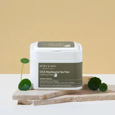Mary&May - CICA Houttuynia Tea Tree Calming Mask (30pcs) - Sada zklidňujících pleťových masek - 30 ks 3 Mary&May - CICA Houttuynia Tea Tree Calming Mask (30pcs) - Sada zklidňujících pleťových masek - 30 ks