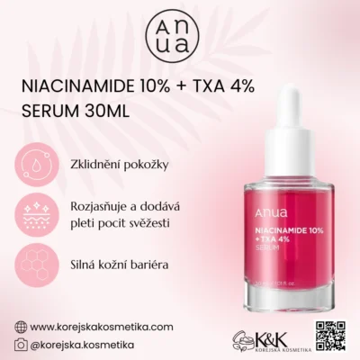 ANUA - NIACINAMIDE 10% + TXA 4% SÉRUM 30ml - Rozjasňující sérum s niacinamidem 1 ANUA - NIACINAMIDE 10% + TXA 4% SÉRUM 30ml - Rozjasňující sérum s niacinamidem
