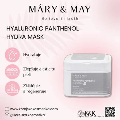 Mary&May - Hyaluronic Panthenol Hydra Mask (30ks) - Sada hydratačních masek 30 ks