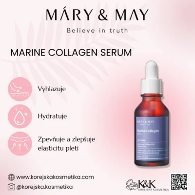 Mary&May - Marine Collagen Serum 30ml - Zpevňující sérum s kolagenem 30ml