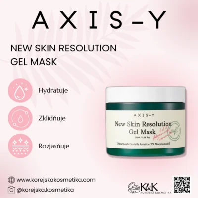 Axis-y - New Skin Resolution Gel Mask - Zklidňující gelová maska - 100 ml
