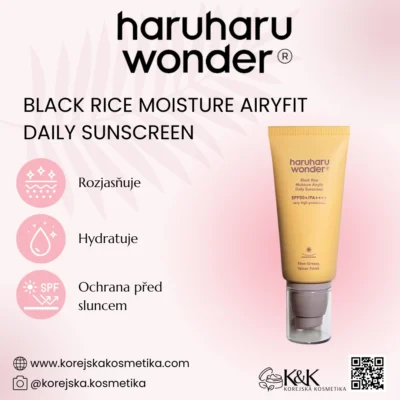 Haruharu Wonder - Black Rice Moisture Airyfit Daily Sunscreen 50 ml - Hydratační krém SPF