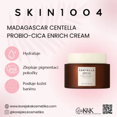 Skin1004 - Madagascar Centella Probio-Cica Enrich Cream 50ml - Výživný krém s probiotiky