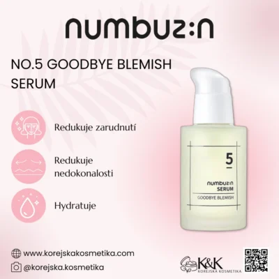 Numbuzin - No.5 Goodbye Blemish Serum 50ml - Sérum s niacinamidem a vitamínem C proti nedokonalostem