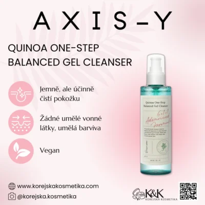 AXIS-Y - Quinoa One-Step Balanced Gel Cleanser – 180ml - Vyrovnávající gel na mytí obličeje