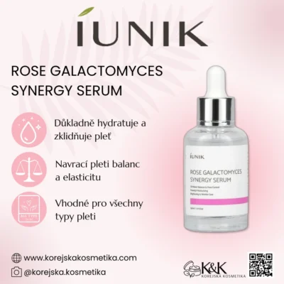 iUNIK - Rose Galactomyces Synergy Serum 50ml - Hydratačně zpevňující sérum - 50 ml