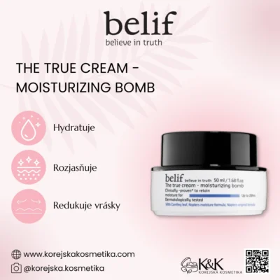 belif- The True Cream Moisturizing Bomb 50ml - Vysoce hydratační krém