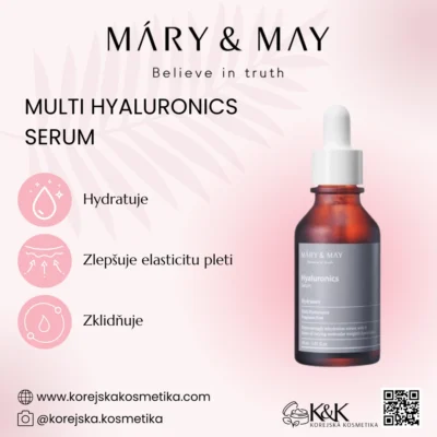 Mary&May - Multi Hyaluronické sérum 30ml - Intenzivně hydratační sérum s kyselinou hyaluronovou - 30 ml
