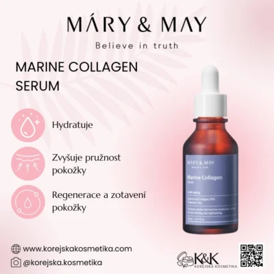 Mary&May - Marine Collagen Serum 30ml - Zpevňující sérum s kolagenem 30ml