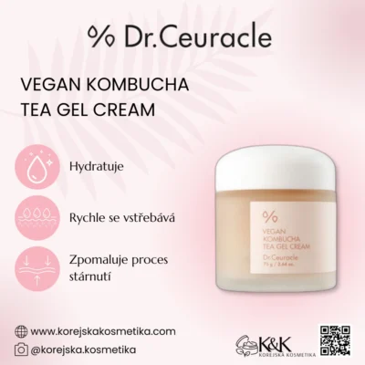 Dr.Ceuracle - Vegan Kombucha Tea Gel Cream - Veganský krém-gel na obličej