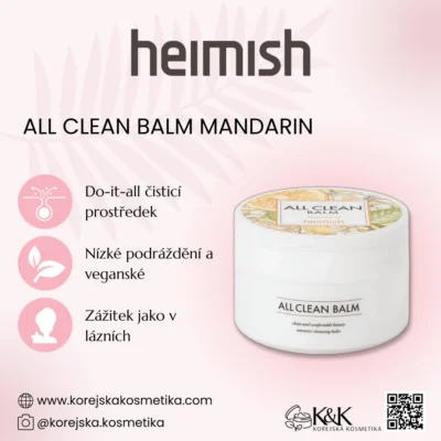 Heimish - All Clean Balm Mandarin 120ml – Odličovací balzám