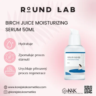 Round Lab - Birch Juice Moisturizing Serum - Hydratační sérum s březovou šťávou 50 ml