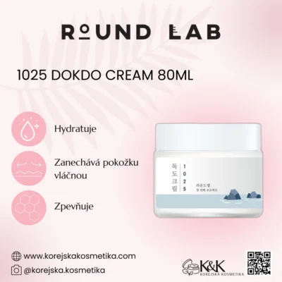 Round Lab - 1025 Dokdo Cream - Pleťový krém s ceramidy - 80 ml