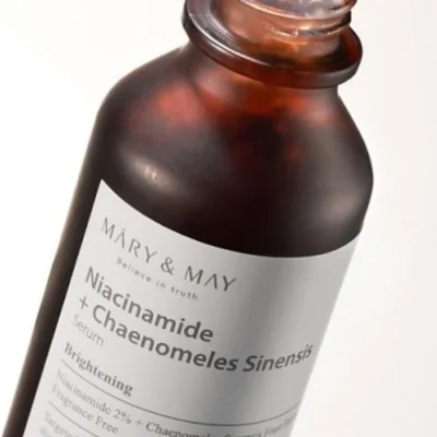 Mary&May - Niacinamide + Chaenomeles Sinensis Serum 30ml - Rozjasňující sérum s niacinamidem a kdoulovcem čínským - 30 ml 7 Mary&May - Niacinamide + Chaenomeles Sinensis Serum 30ml - Rozjasňující sérum s niacinamidem a kdoulovcem čínským - 30 ml