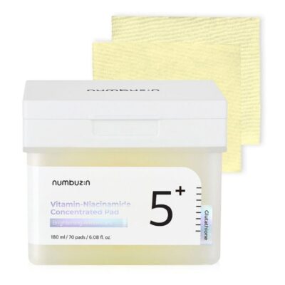 Numbuzin - No.5 Vitamin-Niacinamide Concentrated Pad 180 ml (70 pad) - Rozjasňující vločky s vitamíny a niacinamidem Numbuzin č.5+ 70 kusů